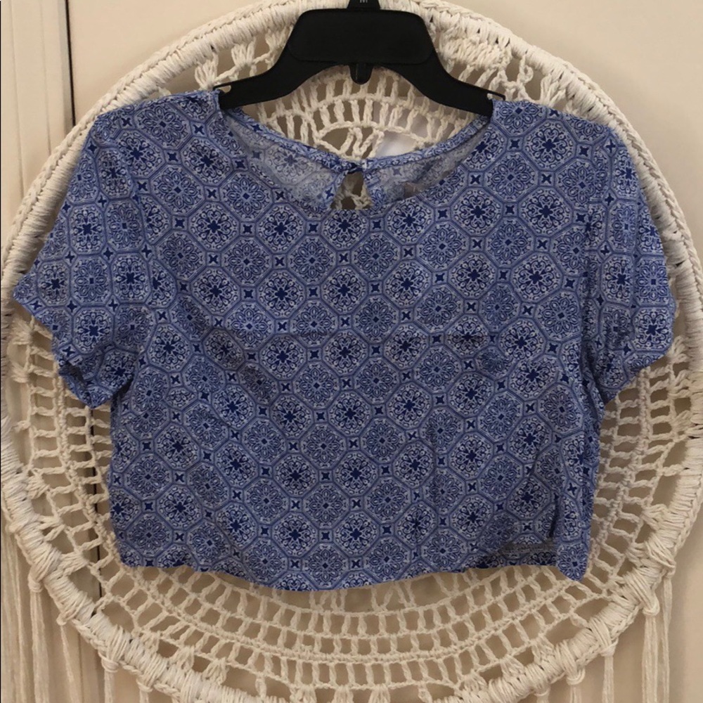LF Blue Patterned Two-Piece Set - Picture 3 of 5